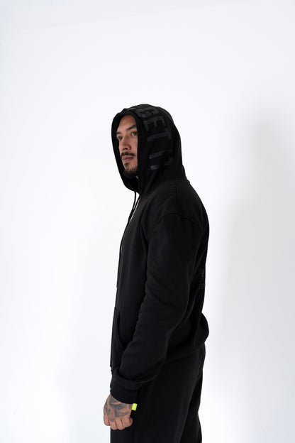 BLACK ON BLACK HOODIE