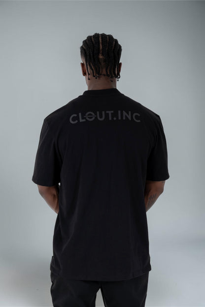 Camiseta Basic Black negra streetwear CLOUT.INC