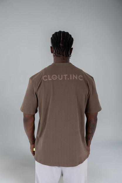 Camiseta Basic Brown tono chocolate streetwear CLOUT.INC