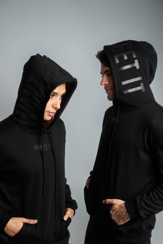 BLACK ON BLACK HOODIE